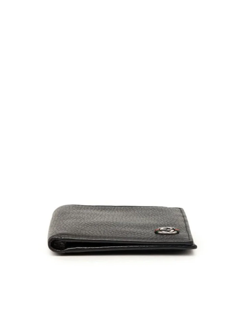 Gucci Interlocking Bifold Wallet Black Leather - Picture 3 of 6